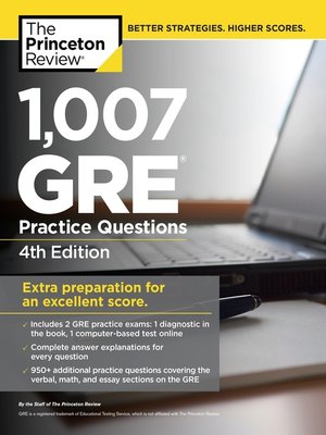 cover image of 1,007 GRE Practice Questions